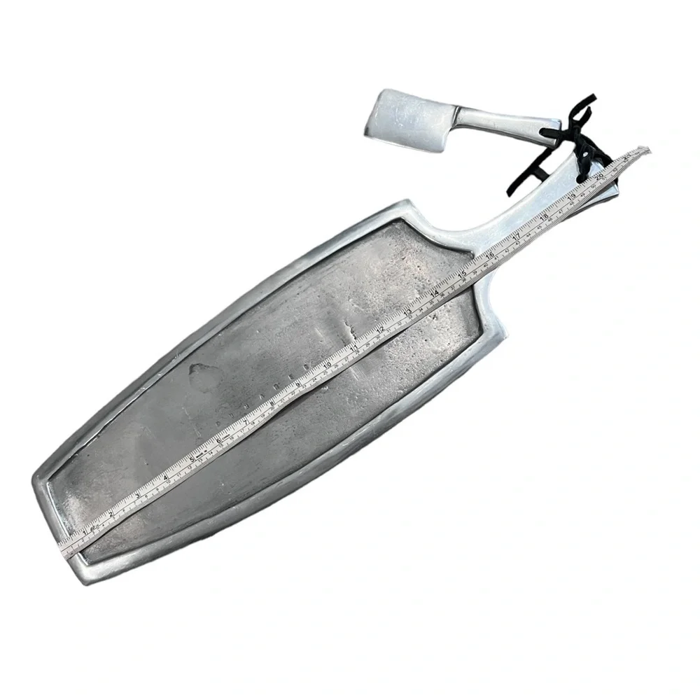 Lunares Cheese Board and Knife Metal set